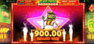 Elvis Frog In Vegas game win