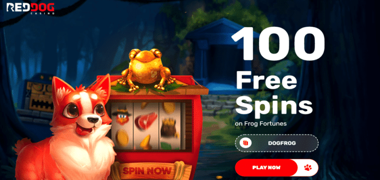 100 free spins on registration reddog