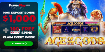 Age of Gods 100 Free Spins PowerPlay