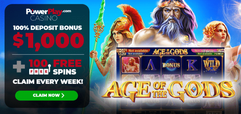 Age of Gods 100 Free Spins PowerPlay