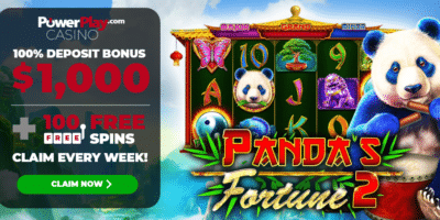 Panda's Fortune 100 Free Spins PowerPlay